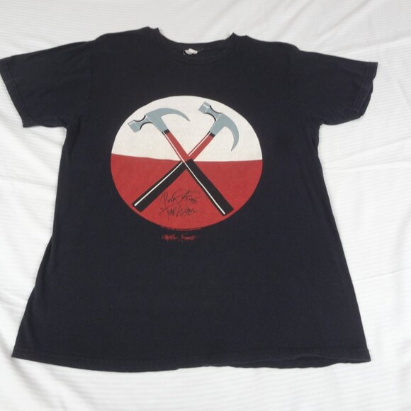 PINK FLOYD THE WALL CROSSED HAMMERS - GERALD SCARFE - BLACK LARGE T-SHIRT L201 - Picture 5 of 5